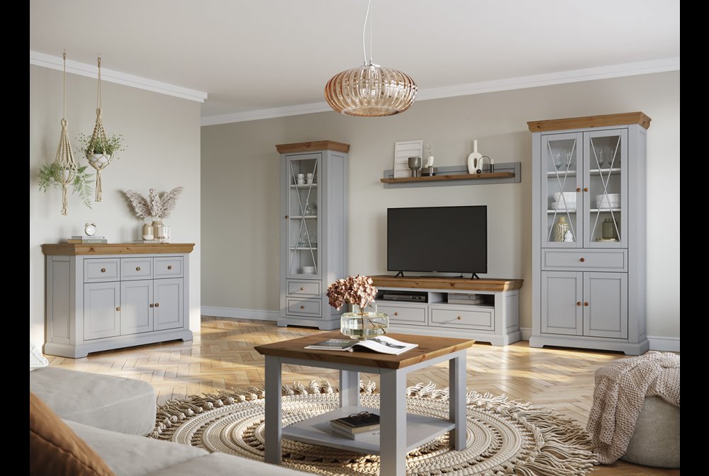 Marone Elite Grey/oak solid wood furniture