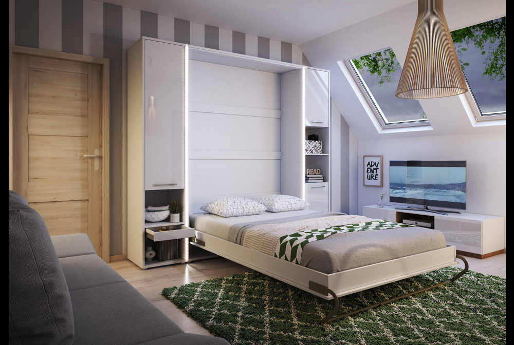 Concept Pro Стенная кровать-Шкаф-кровать cпальня 