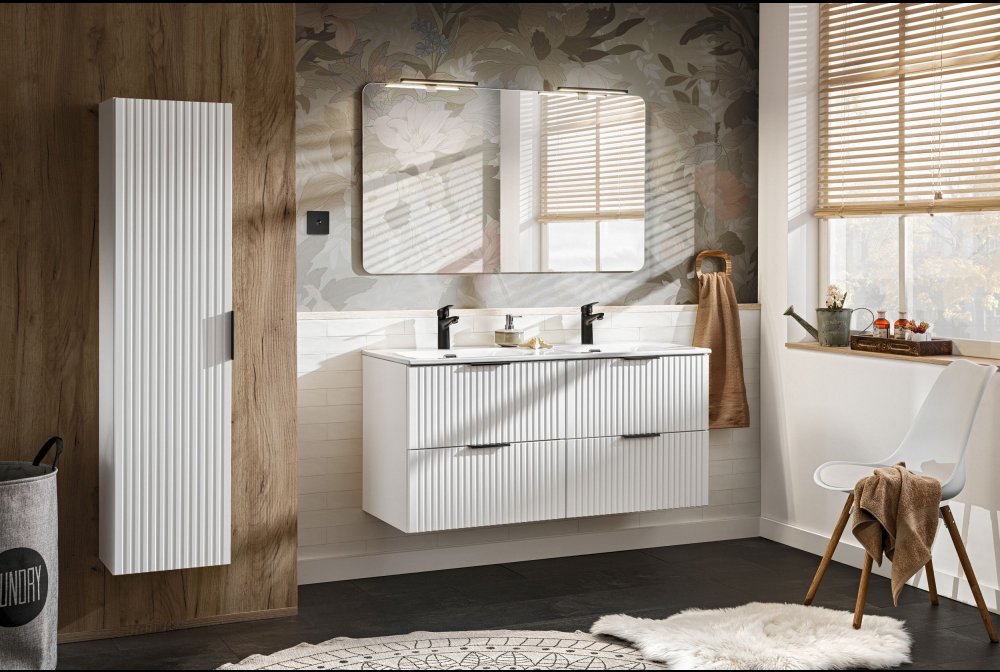 Adel White Bathroom