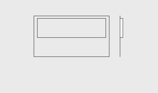 Hebe BP76T1 Борт-панель для стола разделитель с текстильной частью с одной стороны