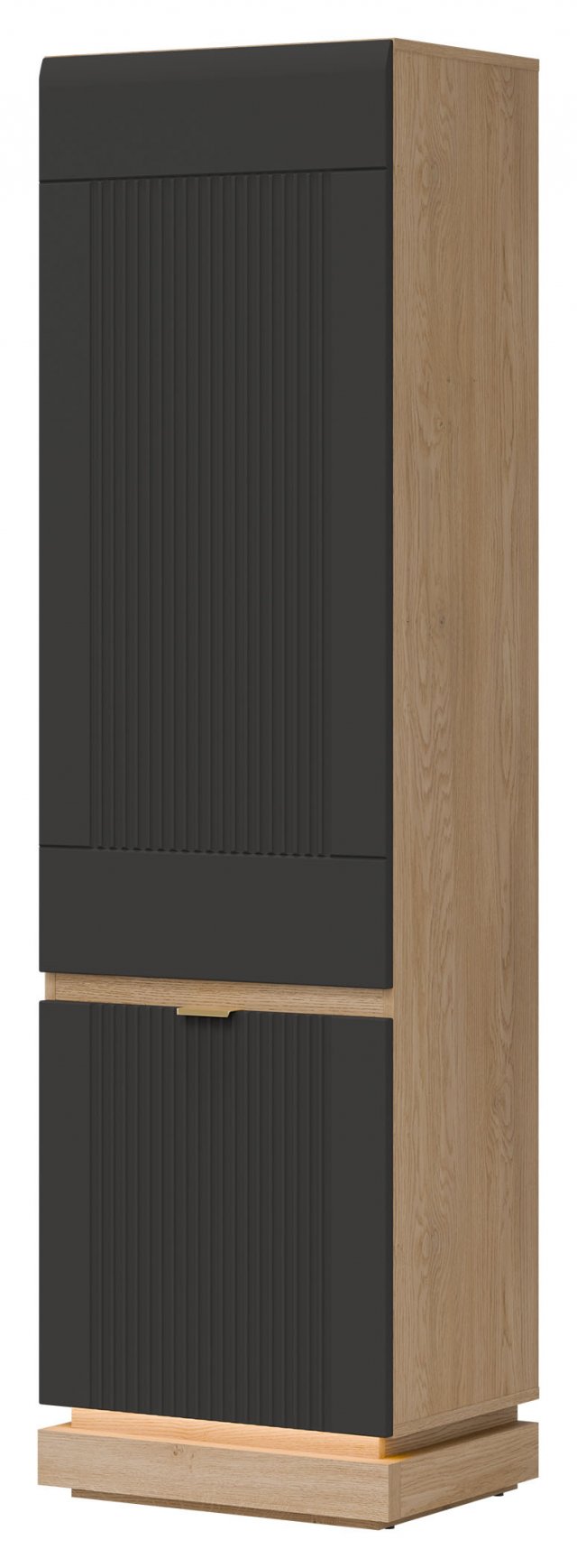 MILTON-ML 07 L/R Cabinet with shelves,Cremona torro oak/anthracite matt