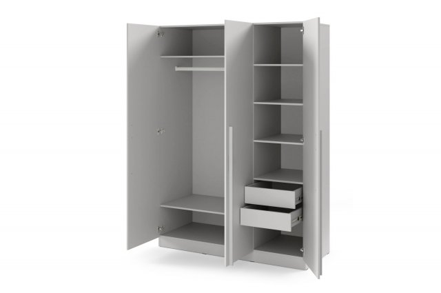 BRG SZF-2 z szuf +2 Schubladen Kleiderschrank,Platingrau