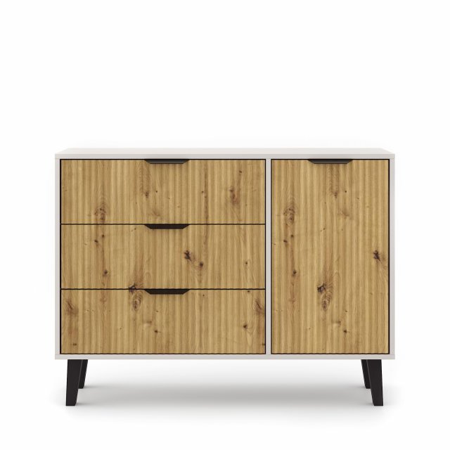 Borg-Duo kom1d3s Kumode,kašmirs/ozols artisan