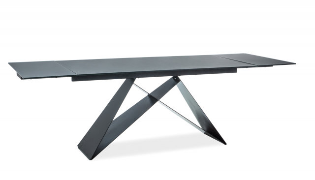 WESTIN CC160 (160-240)X90 Обеденный стол (раздвижной) Black mat