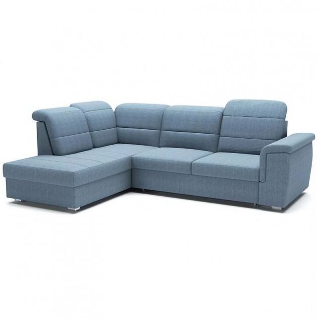 Bergamo L Угловой диван (Синяя ткань ткань Viton 198)