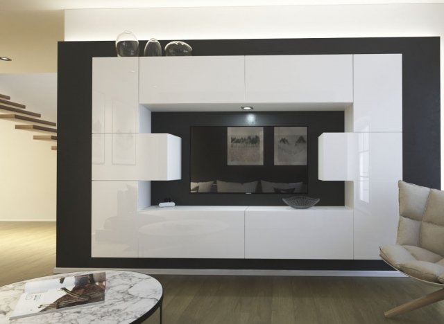 Next- AN4-17W-HG22-1B Sekcija White mat/white gloss