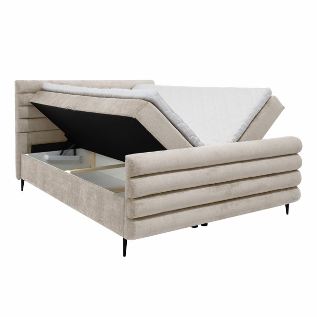 MNOL 140x200 Двуспальная кровать с матрасом и ящиком для белья