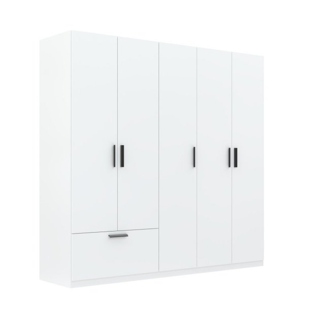 INTERLIT SZF 5D1S Шкаф с 5 дверцами и 1 ящиком,белый матовый