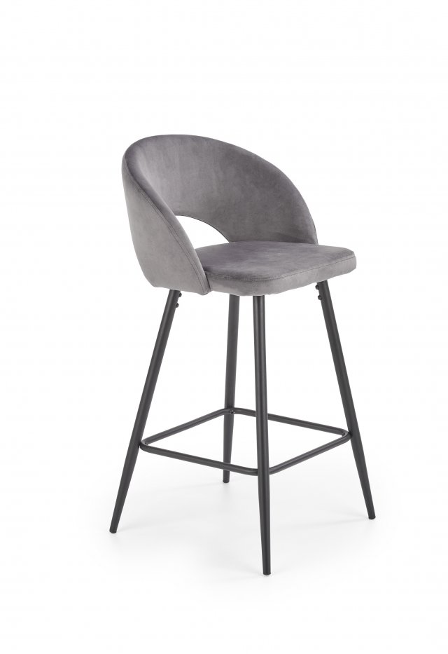V-CH-H/96- P Bar stool (Grey)