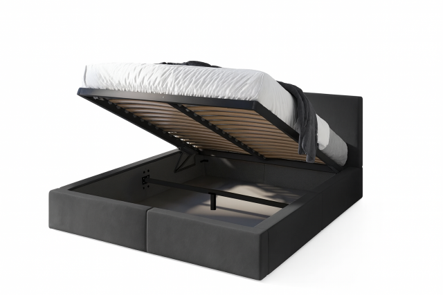 16190,160x200 Bed with box (graphite)