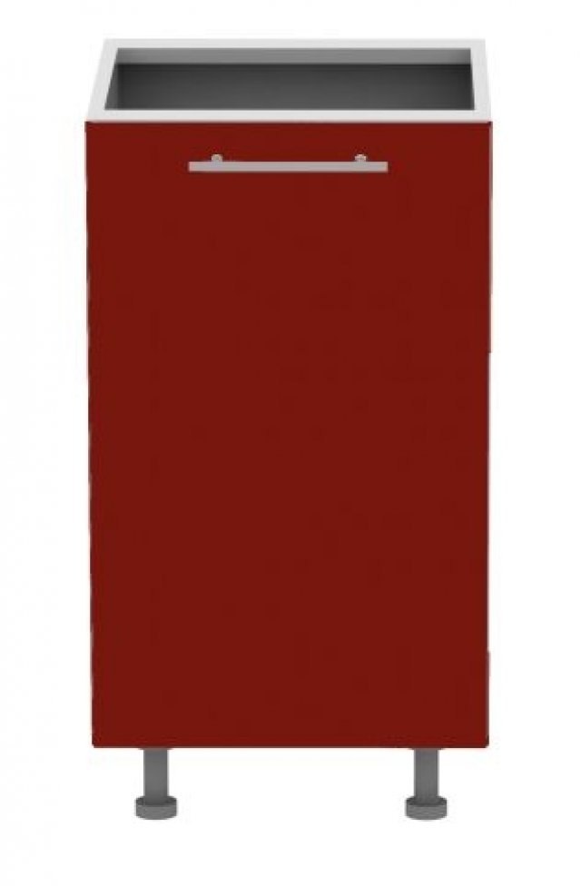 Standard D1D45 L/P 45 cm Akrila glancēts Grīdas skapītis
