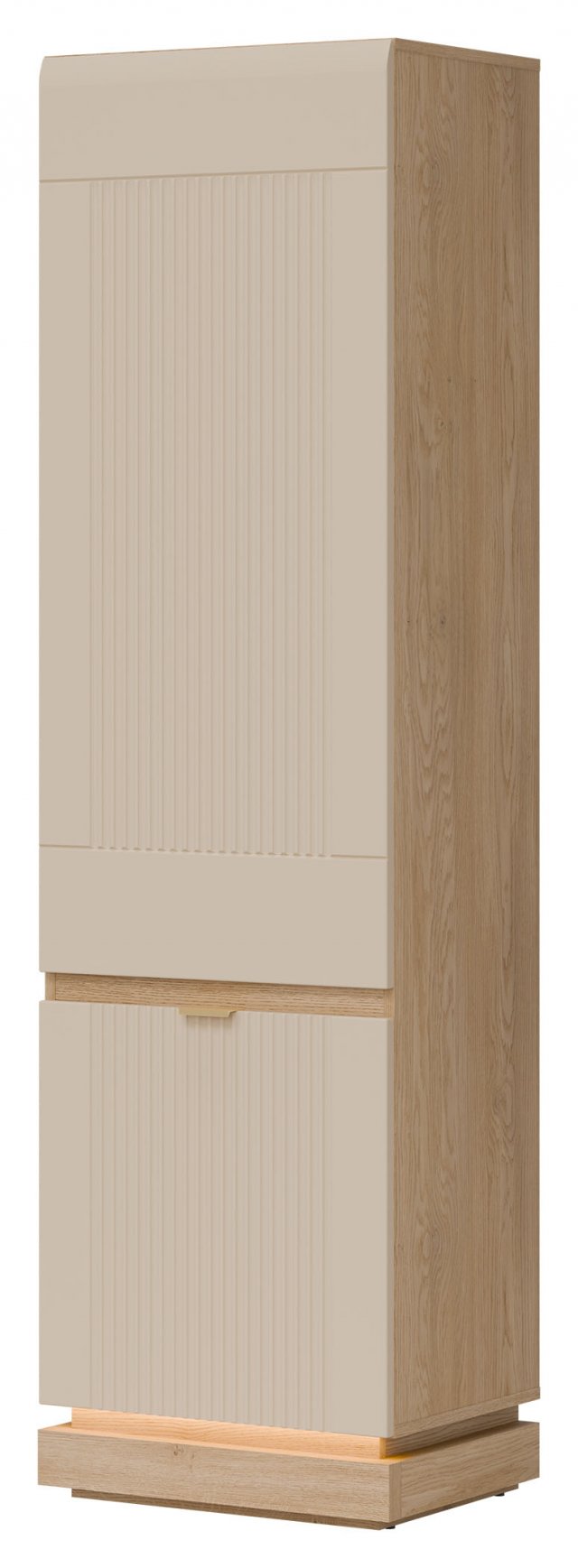 MILTON-ML 07 L/R Skapis ar plauktiem,Cremona torro oak/cashmere matt