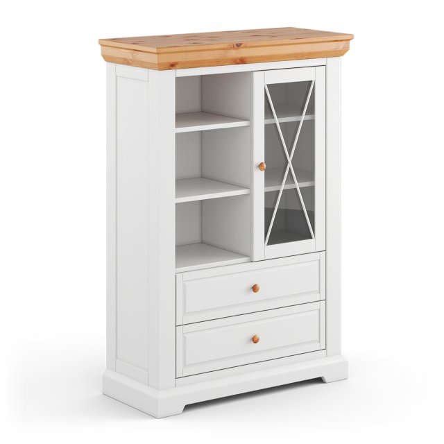 Marone Elite White/pine PLMEL04 Vitrīna