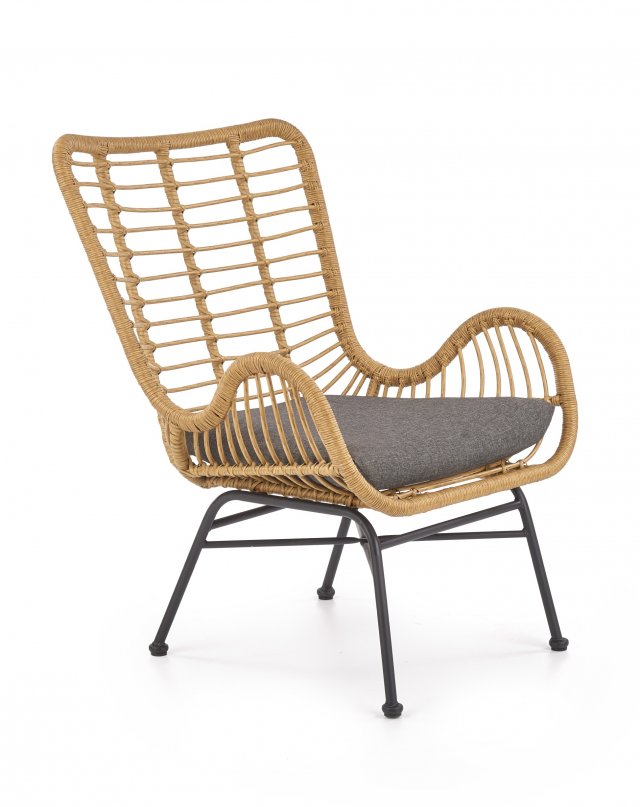 IKARO l. armchair natural/gray