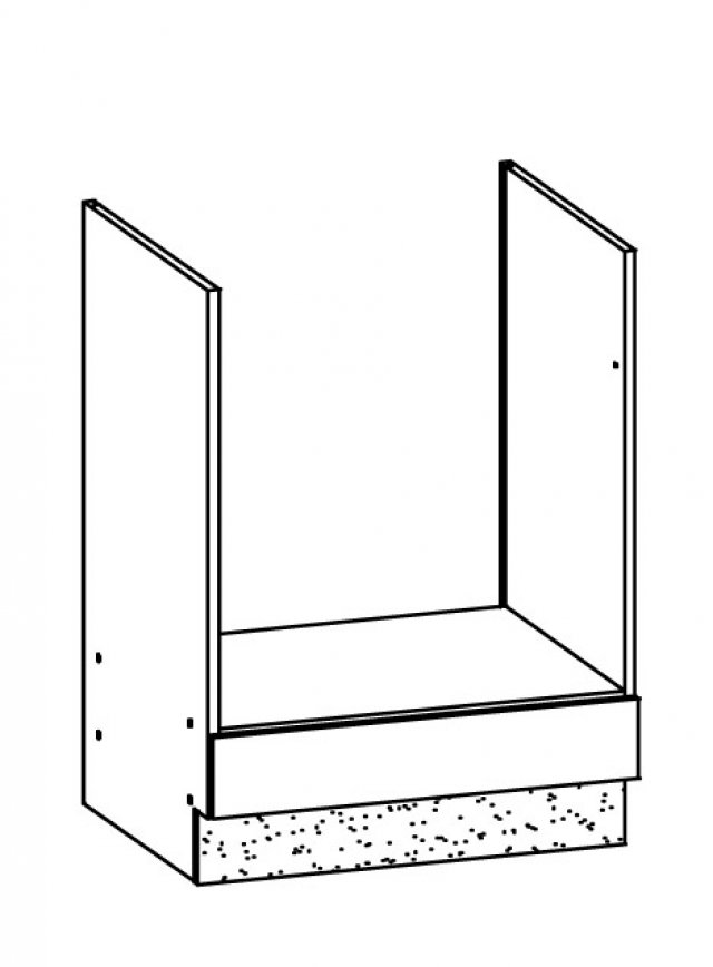 Modena TAFLA MD17/D60P 60 cm Grīdas skapītis cepeškrāsnij