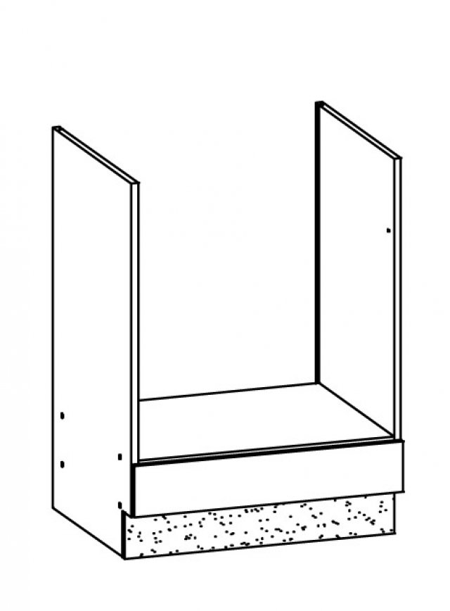 Modena TAFLA MD17/D60P 60 cm Grīdas skapītis cepeškrāsnij