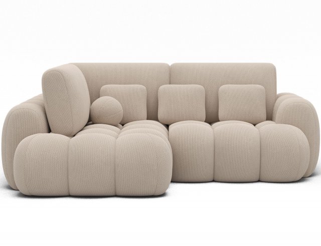 COZ Ecksofa (Calmora 18 Beige velour)