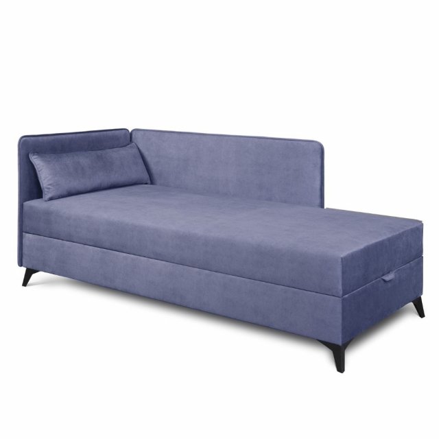 Zetta Boxspringbett mit Bonellmatratze (Zetta velvet 300 Blau) 