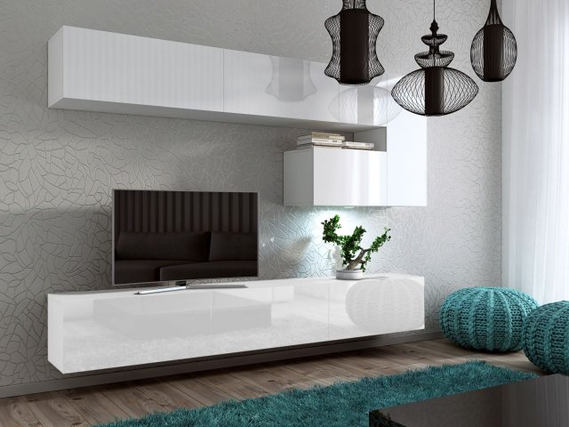 Concept-15 Sekcija White mat/white gloss