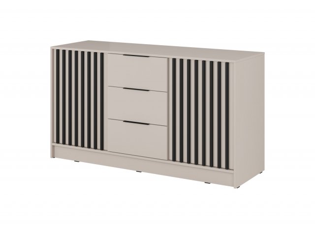 NELLY KOM K3 Chest of drawers (cashmere/black lamellas)