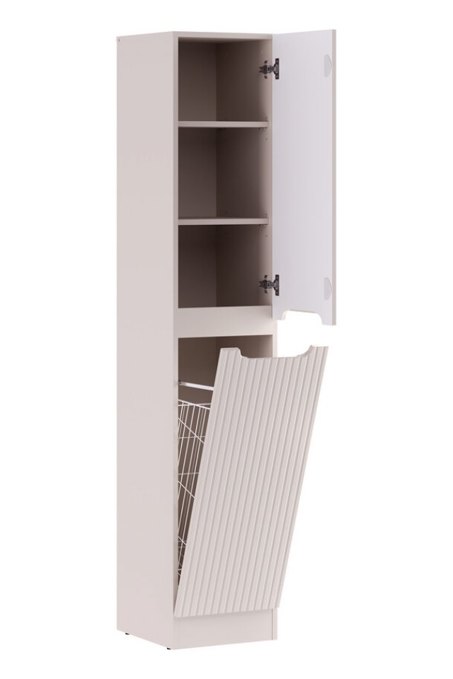 Nova-Cashmere 80-35-1D1DK Stāvošs vannas skapītis vannas istabai ar grozu