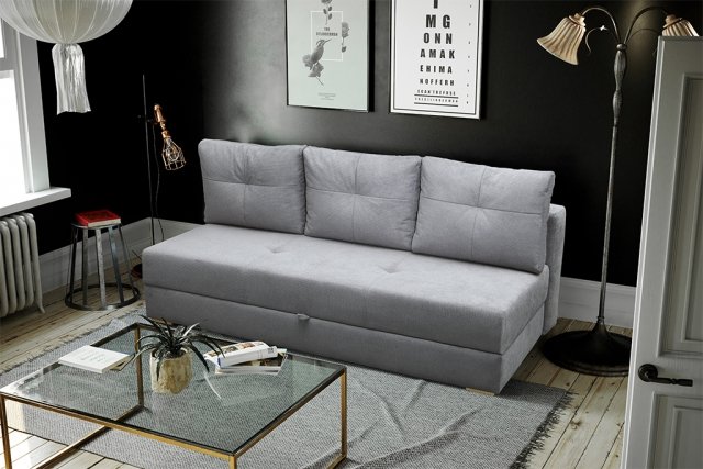DAFNE Sofa-bed (fabric light grey VARDO 06)