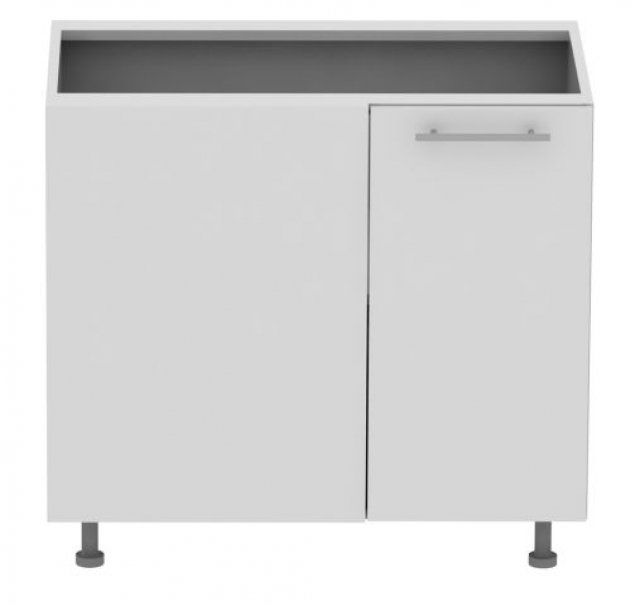 Standard DNRL 100 cm Laminat Corner base cabinet with shelf