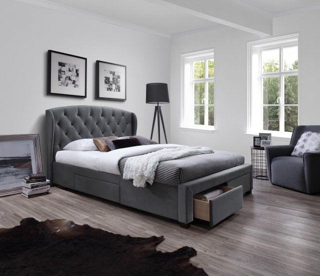 Sabrina 160x200 Bed grey