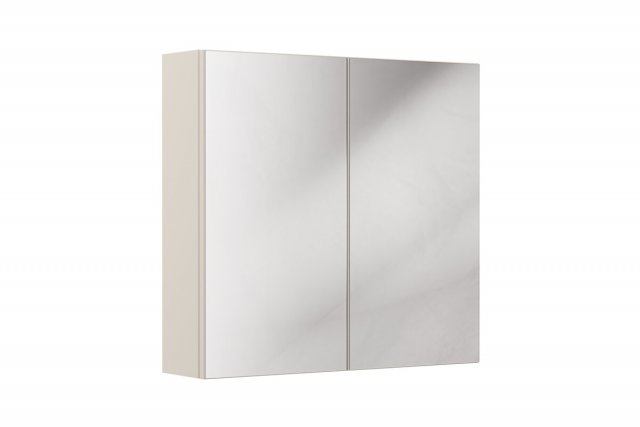 Bella-Cashmere UN 84-80-2D Piekarams skapītis vannas istabai ar spoguli 80cm