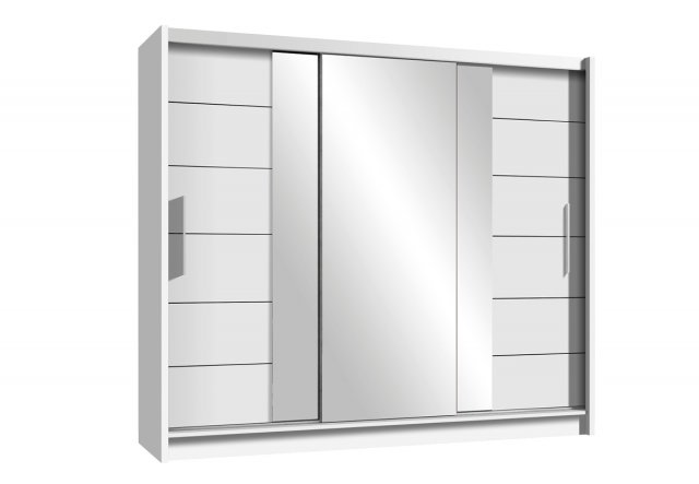 Lizbona-2 250 Sliding door wardrobe (white)