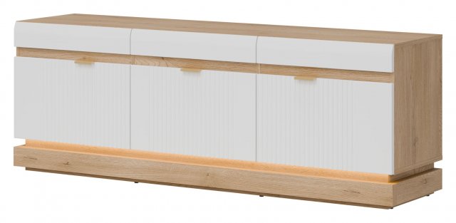 MILTON-ML 01 TV Skapis,Cremona torro oak/white matt