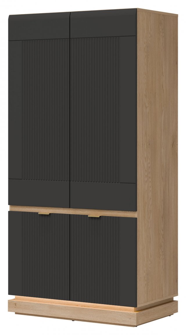 MILTON-ML 08 Kleiderschrank,Cremona torro oak/anthracite matt