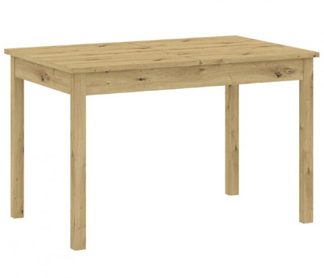 INTER W120-160/H77/D80 cm Esstisch ausziehbar,Eiche artisan