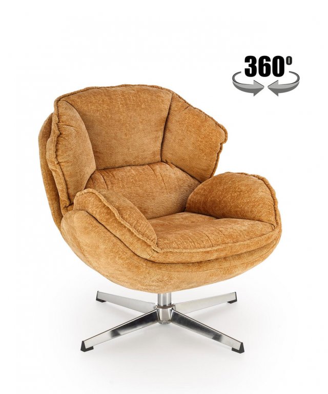 GUIDO Lounge chair mustard