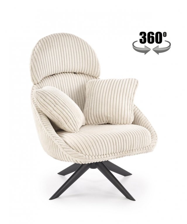 MERRY 2 Leisure chair with swivel function,cream
