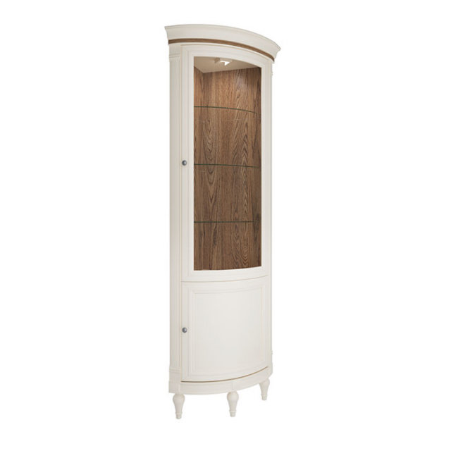 Florencja FL-W/N Corner glass-fronted cabinet Taranko