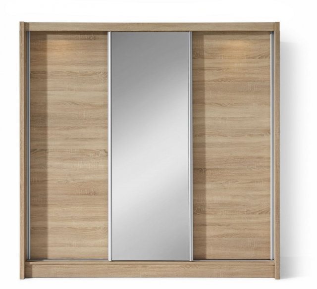 Wegas 3D Sliding door wardrobe (oak sonoma)