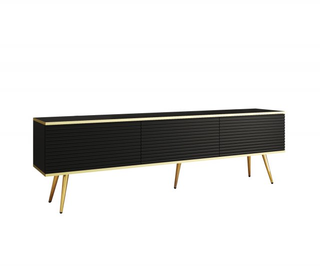 ORO- MDF RTV-175+Legs ТВ тумба Черный