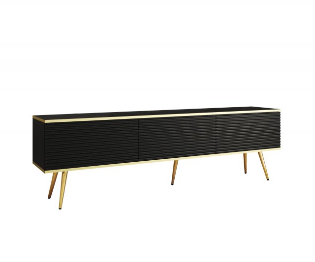 ORO- MDF RTV-175+Legs TV cabinet Black