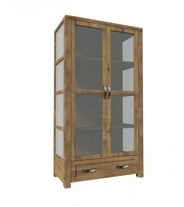 Nevada W2D Glass-fronted cabinet 