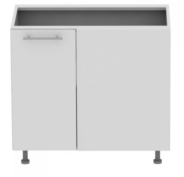 Standard DNRP 100 cm Laminat Corner base cabinet with shelf