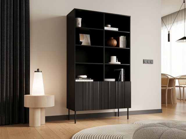 Camis REG 100 black Grāmatu plaukts