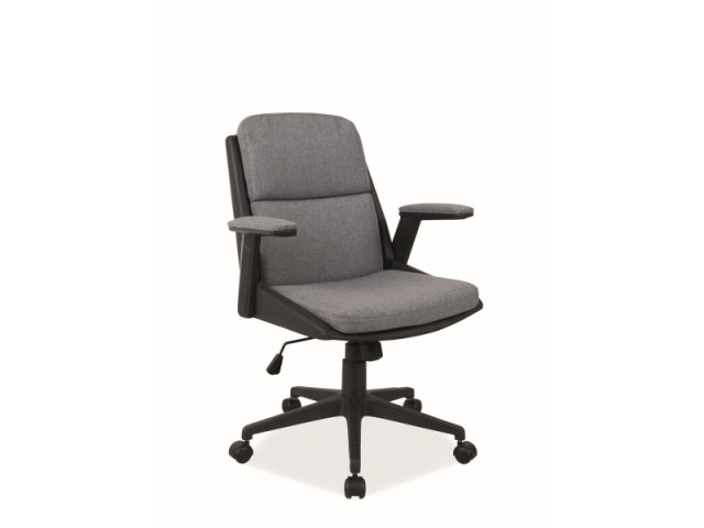 Biroja krēsls Q-332 Melns/pelēks | 24a.lv