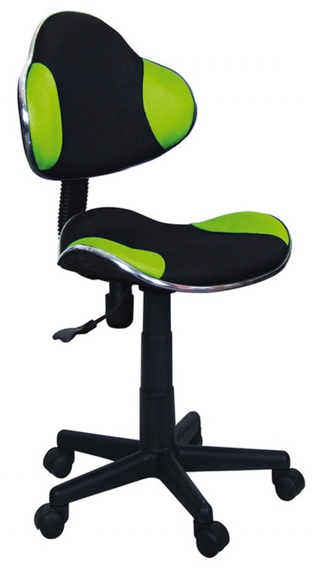 Biroja krēsls Q-G2Z/CZ Melns/zaļš | 24a.lv