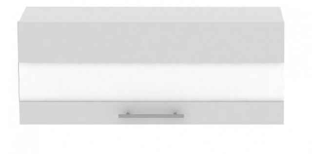 Standard WK1S90 90 cm Lamināts Sienas skapītis ar stikla durtiņu