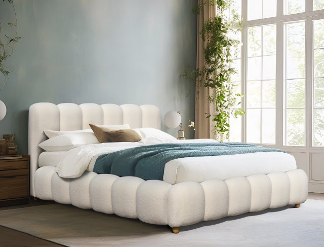 28875 Bed with bedding container,Cream