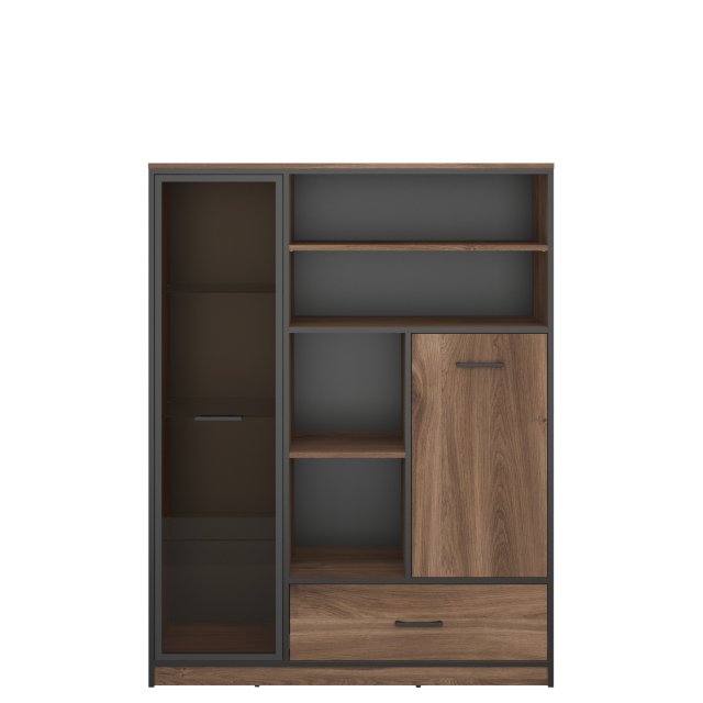 Amber WIT_NIS_1D1W1S Glass-fronted cabinet