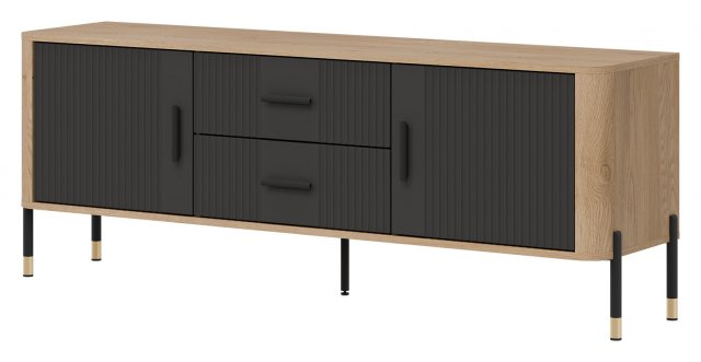 DAN-DT 01 Cremona Torro ozols/antracīts matēts TV Skapis