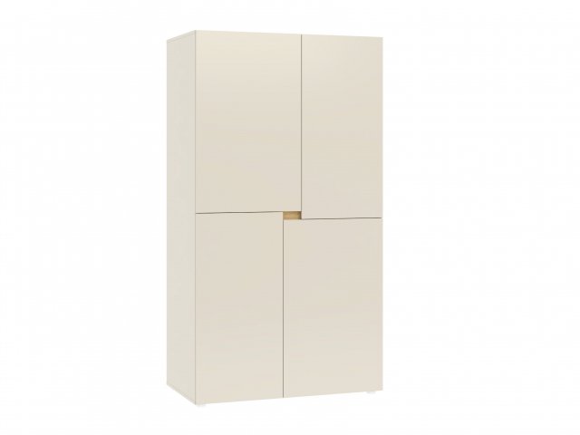 Intle SZF 4D 100 Kleiderschrank,Cashmere/Eiche Cremona