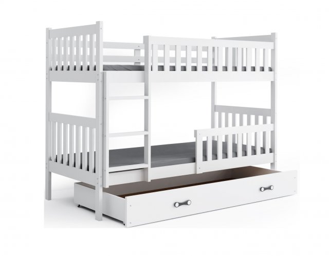 Cubus 2 Bunk bed with mattress 200x90 white